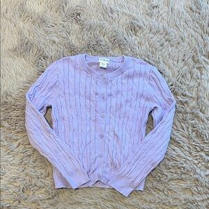 NWOT- Crewcuts by J.Crew Lavender Cable Knit Sweater